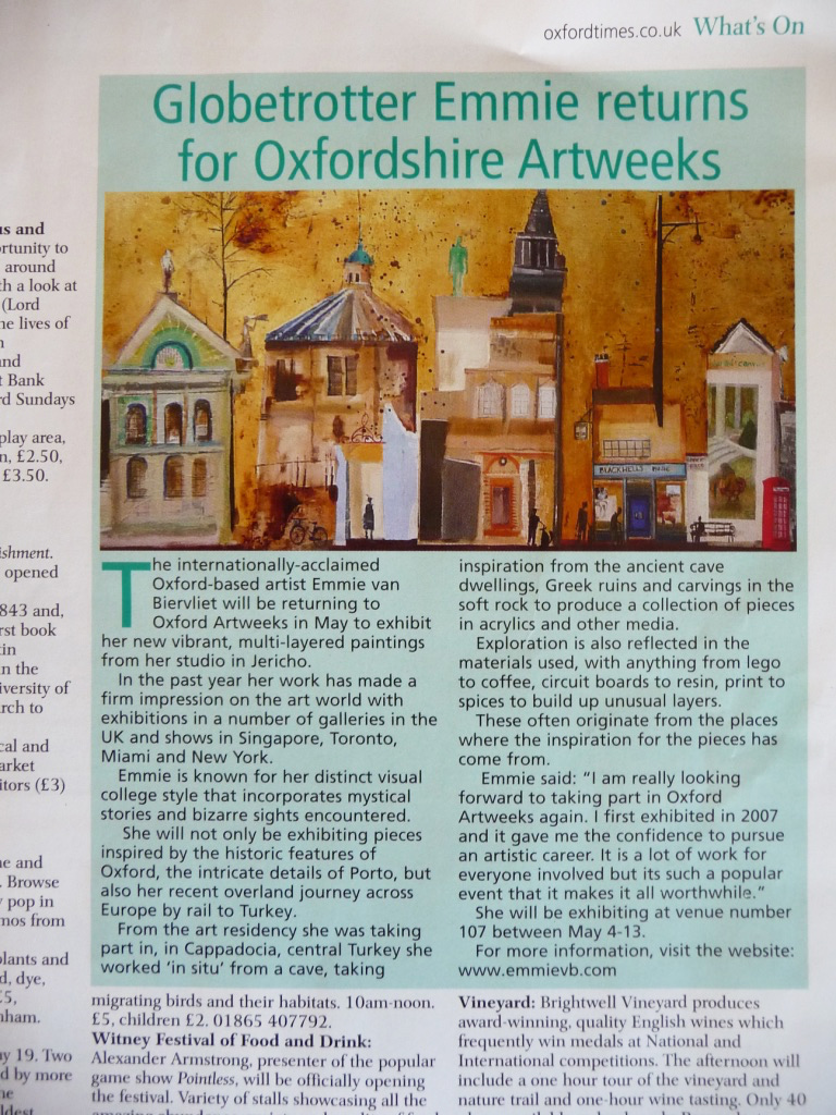 Featured in The Oxford Times